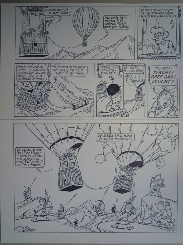Paul Geerts, Suske en Wiske - 244 - De begeerde berg - Planche originale