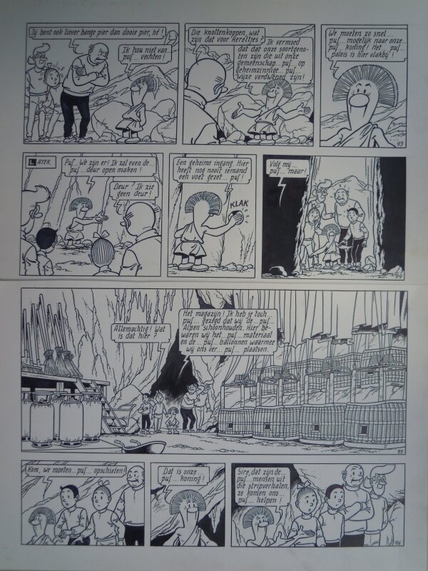 Paul Geerts, Suske en Wiske - 244 - De begeerde berg - Planche originale