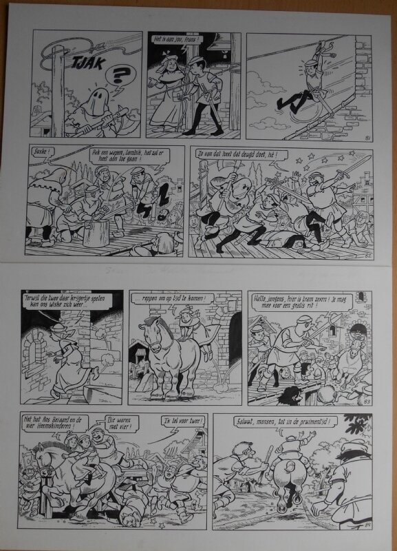 Paul Geerts, Suske en Wiske - 257 - De rebelse Reinaert - Planche originale