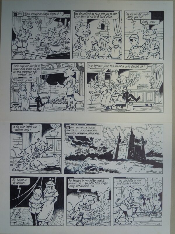 Paul Geerts, Suske en Wiske - 257 - De rebelse Reinaert - Planche originale