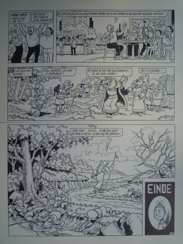 Paul Geerts, Suske en Wiske - 257 - De rebelse Reinaert - Planche originale