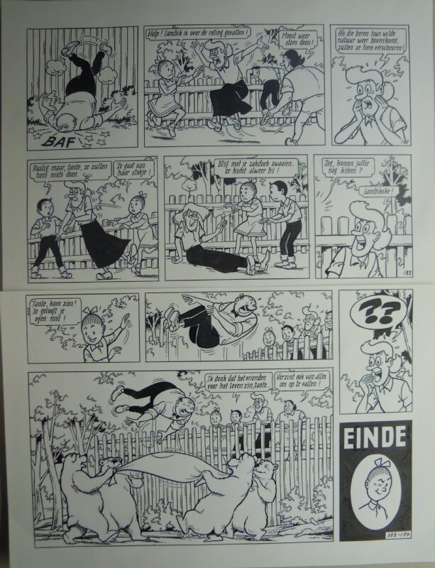 Paul Geerts, Suske en Wiske - 261 - Het berenbeklag - Planche originale