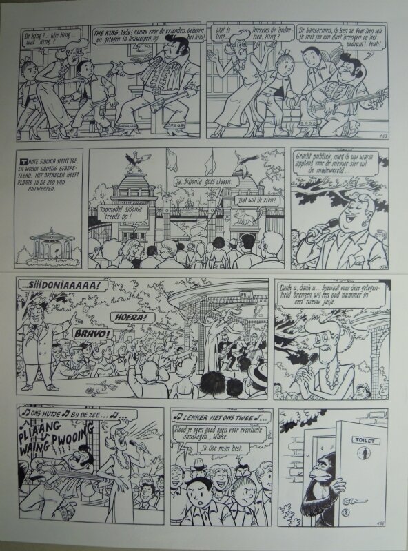 Paul Geerts, Suske en Wiske - 265 - Papa Razzi - Planche originale