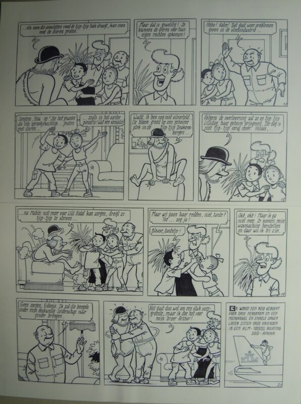 Marc Verhaegen, Suske en Wiske - 267 - Lilli Natal - Planche originale