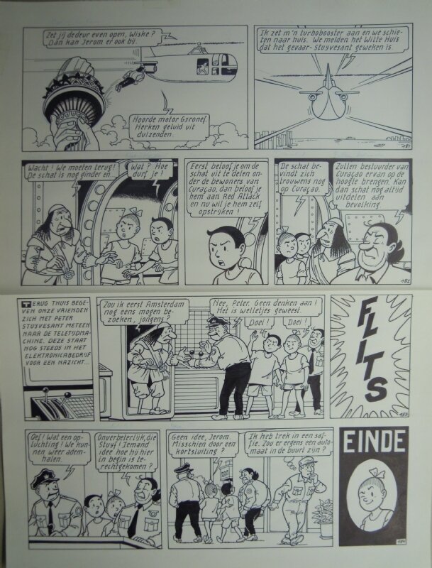 Marc Verhaegen, Suske en Wiske - 269 - De stugge Stuyvesant - Planche originale