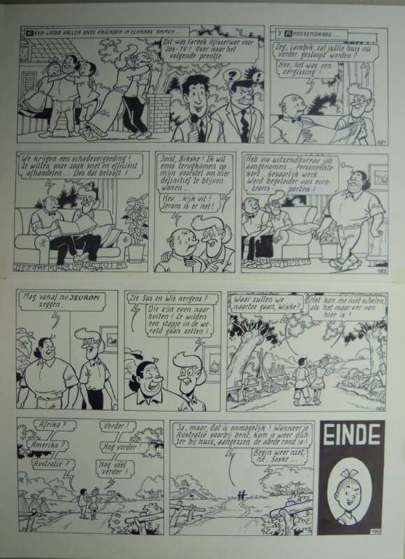 Marc Verhaegen, Suske en Wiske - 273 - De europummel - Planche originale
