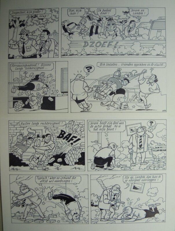 Marc Verhaegen, Suske en Wiske - 273 - De europummel - Planche originale