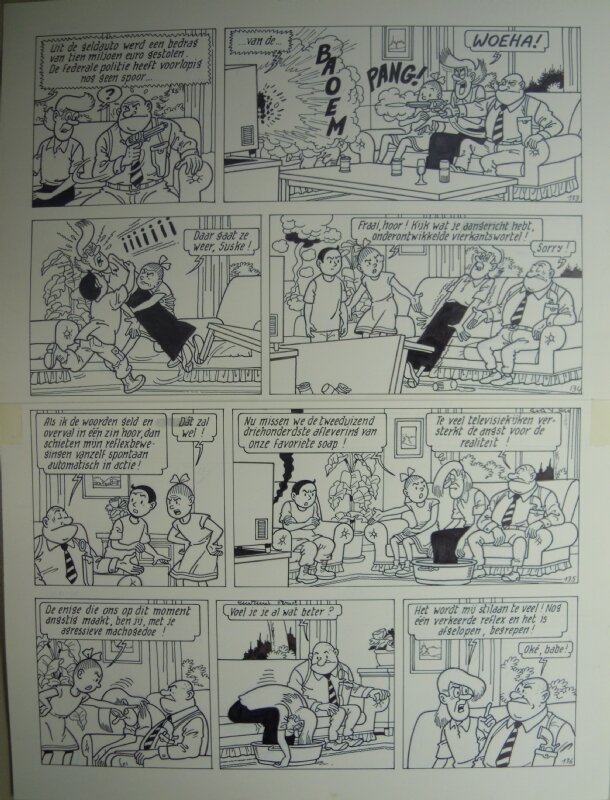 Marc Verhaegen, Suske en Wiske - 273 - De europummel - Planche originale