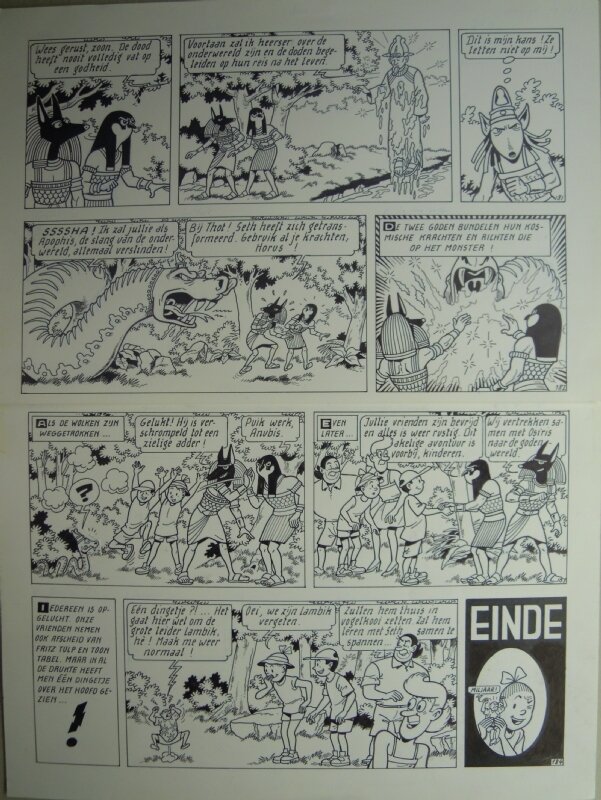 Marc Verhaegen, Suske en Wiske - 274 - De fleurige floriade - Planche originale