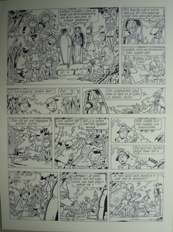 Marc Verhaegen, Suske en Wiske - 274 - De fleurige floriade - Planche originale