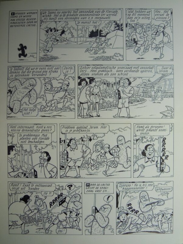 Marc Verhaegen, Suske en Wiske - 274 - De fleurige floriade - Planche originale