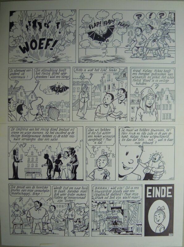 Marc Verhaegen, Suske en Wiske - 275 - Heilig Bloed - Planche originale