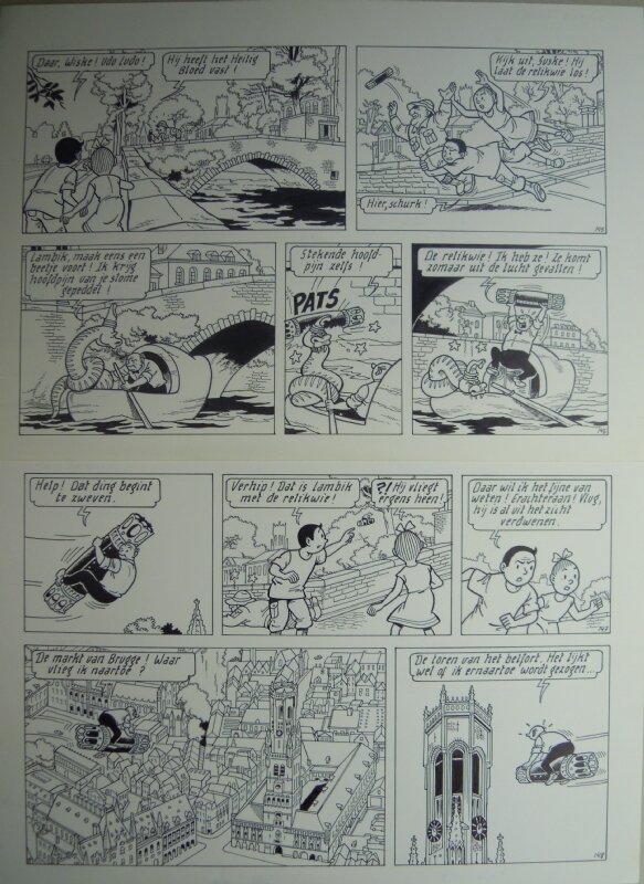Marc Verhaegen, Suske en Wiske - 275 - Heilig Bloed - Planche originale