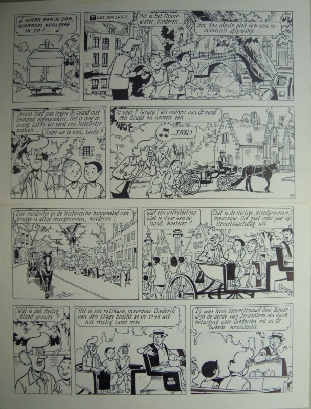 Marc Verhaegen, Suske en Wiske - 275 - Heilig Bloed - Planche originale
