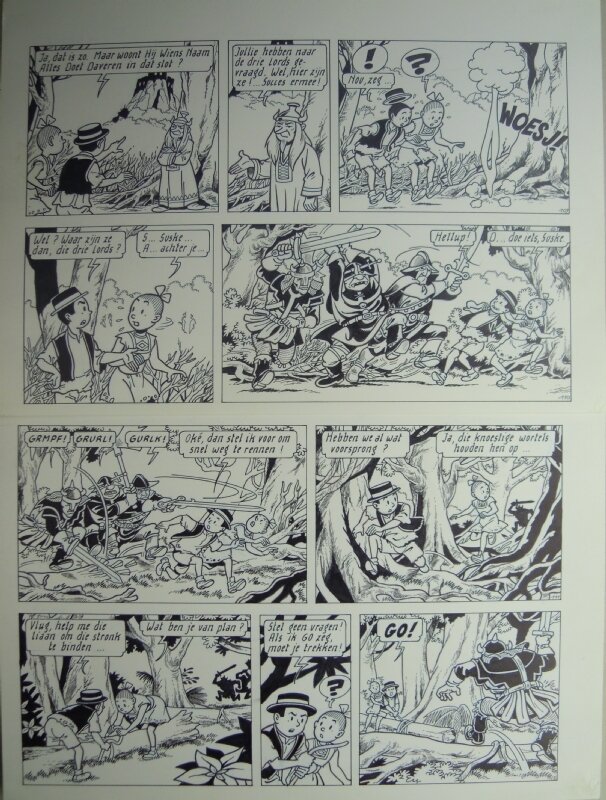 Marc Verhaegen, Suske en Wiske - 276 - In de ban van de milt - Planche originale