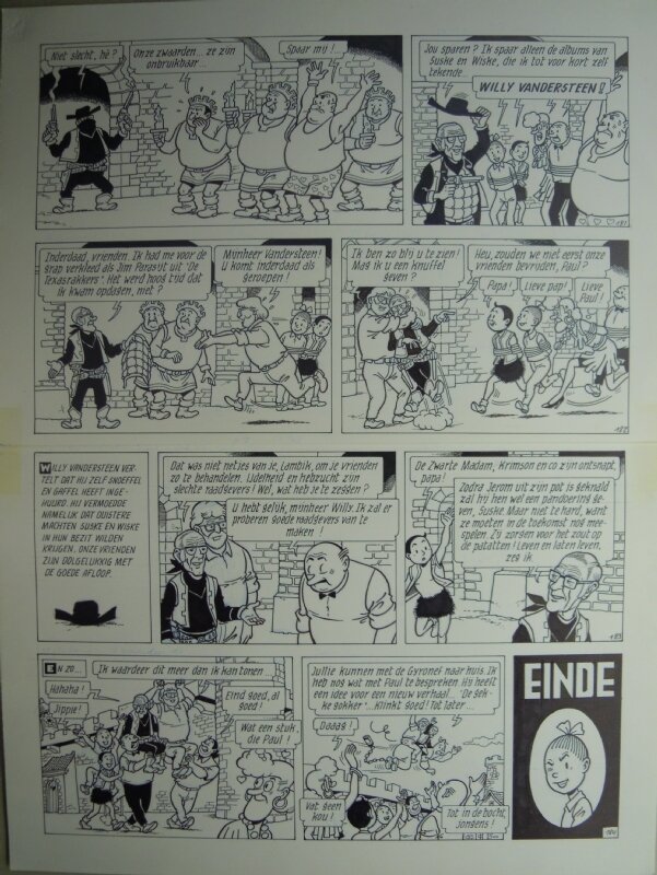 Marc Verhaegen, Suske en Wiske - 277 - De verdwenen verteller - Planche originale
