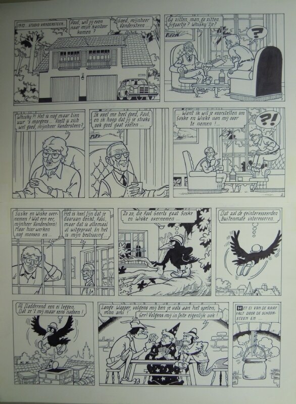 Marc Verhaegen, Suske en Wiske - 277 - De verdwenen verteller - Planche originale