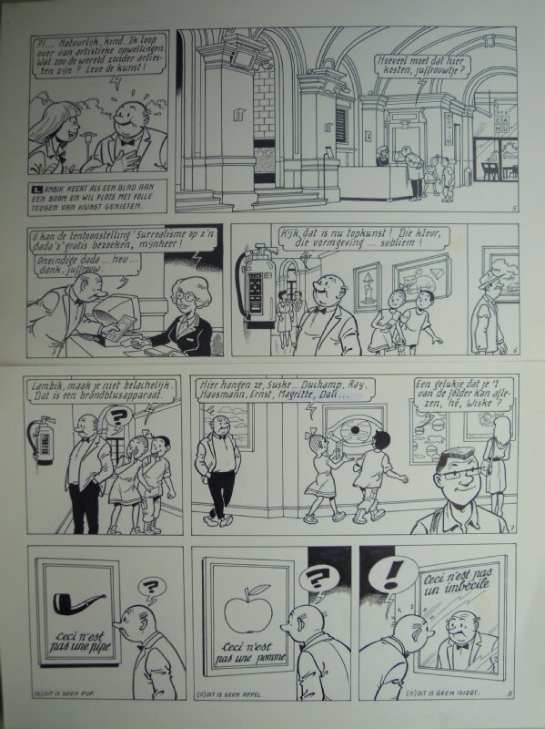 Marc Verhaegen, Suske en Wiske - 278 - De kunstkraker - Planche originale