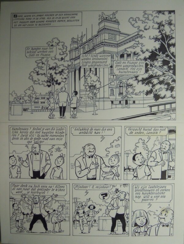 Marc Verhaegen, Suske en Wiske - 278 - De kunstkraker - Planche originale