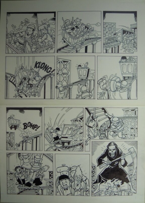 Marc Verhaegen, Suske en Wiske - 279 - De laatste vloek - Planche originale