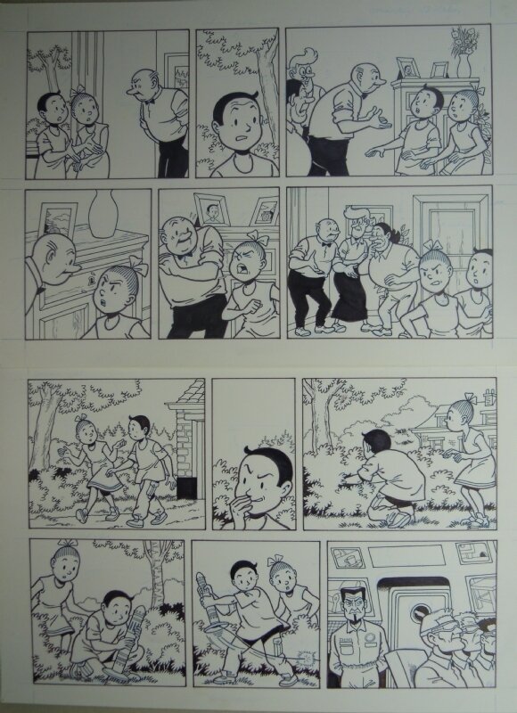 Marc Verhaegen, Suske en Wiske - 282 - De breinbrekers - Planche originale