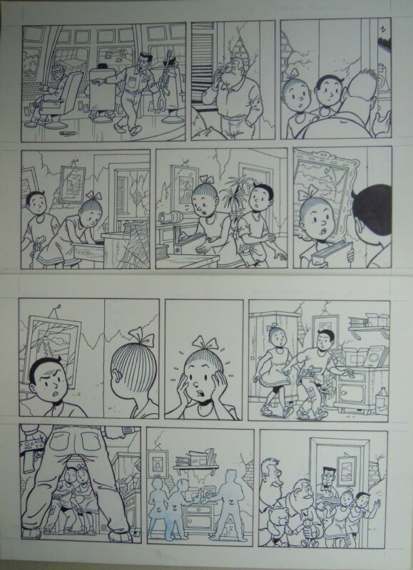 Marc Verhaegen, Suske en Wiske - 282 - De breinbrekers - Planche originale