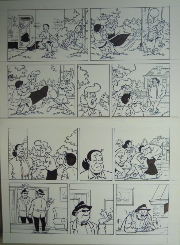 Marc Verhaegen, Suske en Wiske - 283 - Paniek in Palermo - Planche originale