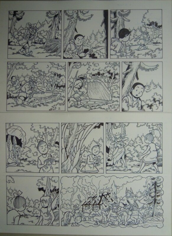 Marc Verhaegen, Suske en Wiske - 285 - Verraad op de Veluwe - Planche originale
