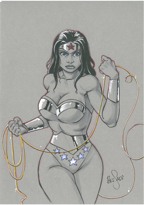 Wonderwoman by Bruno Bessadi - Original Illustration