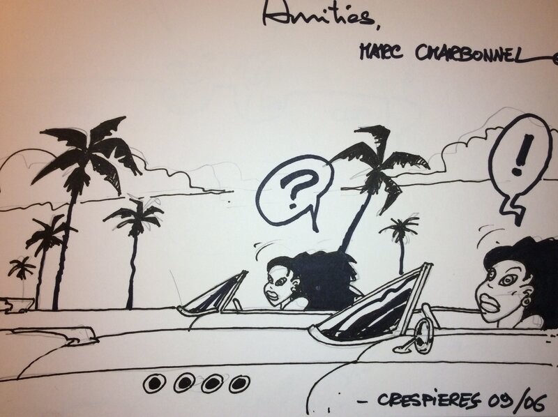 Jumelles en voiture by Marc Charbonnel - Sketch