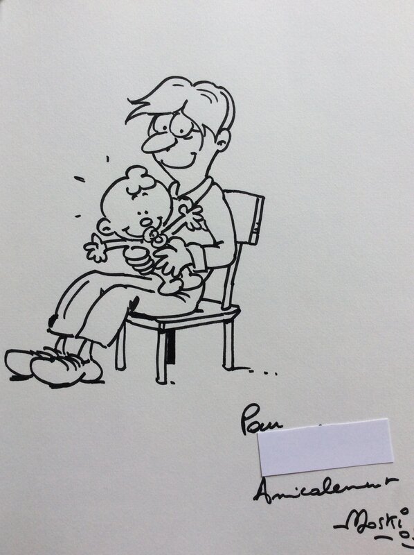 Papa et bébé by Moski - Sketch