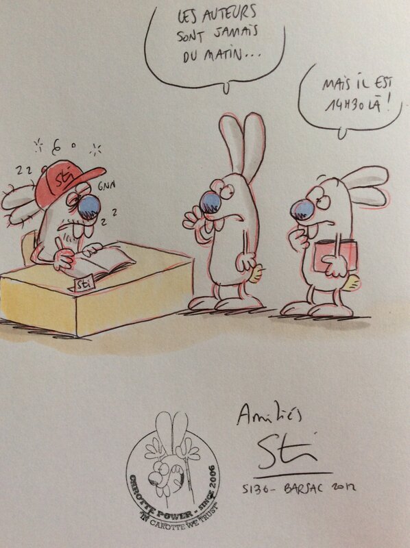 Les rabbit par Sti - Dédicace