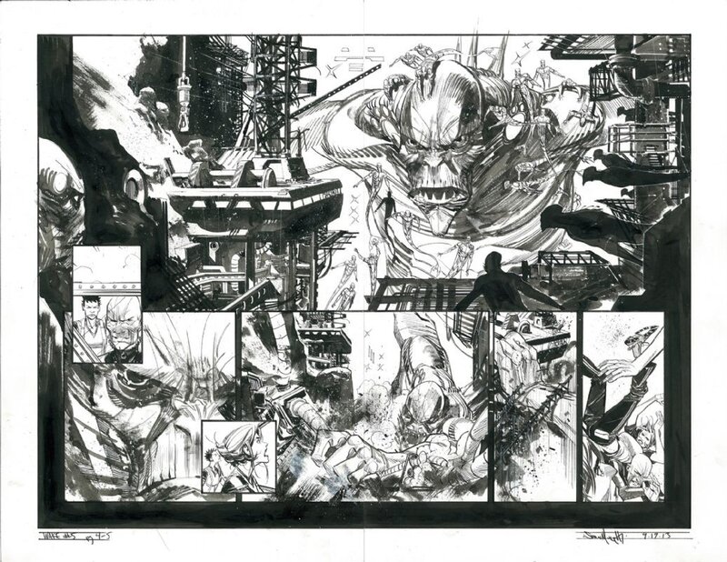 Sean Murphy, Scott Snyder, 2013 - The Wake #5 - Pg. 4-5 - Planche originale