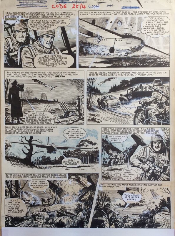 Paddy PAYNE par Joe Colquhoun - Planche originale