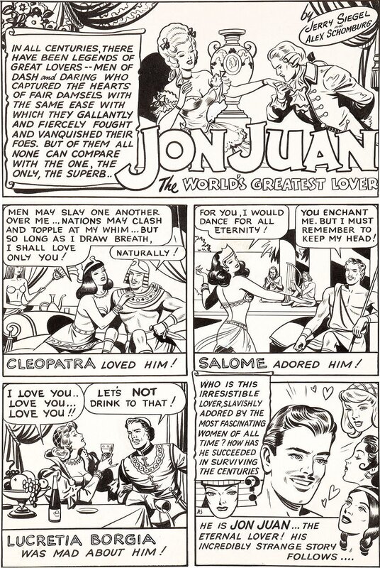 Jon Juan by Alex Schomburg - Original Illustration
