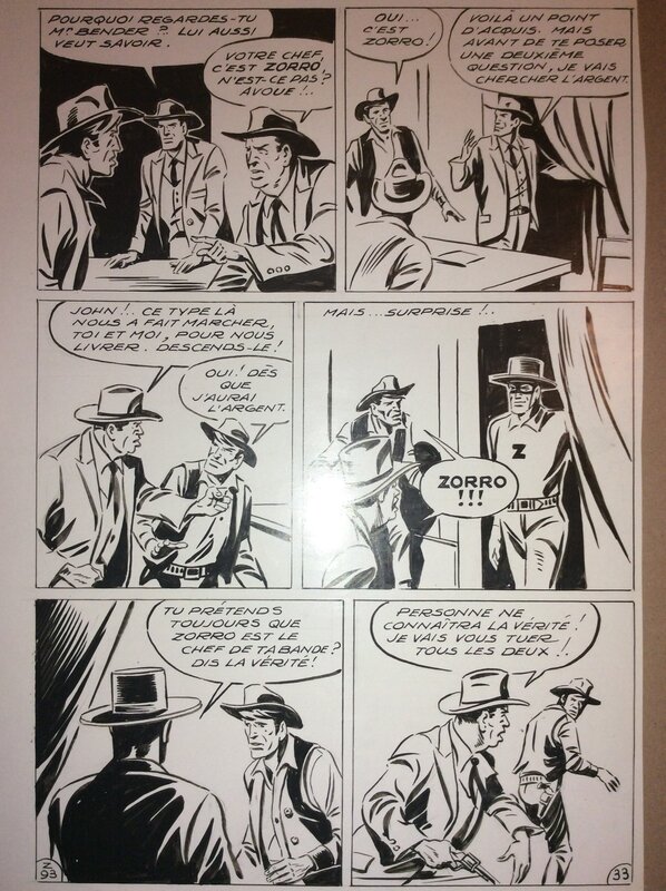 André Oulié, Moreau de Tours, Les aventures de Zorro - Justice de l'ouest - Comic Strip