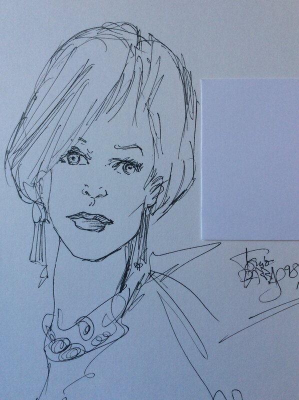 Jeune femme by Antonio Parras - Sketch