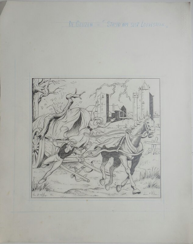 Willy Vandersteen, De geuzen 7 - Strijd om Slot Loevestein - Couverture originale