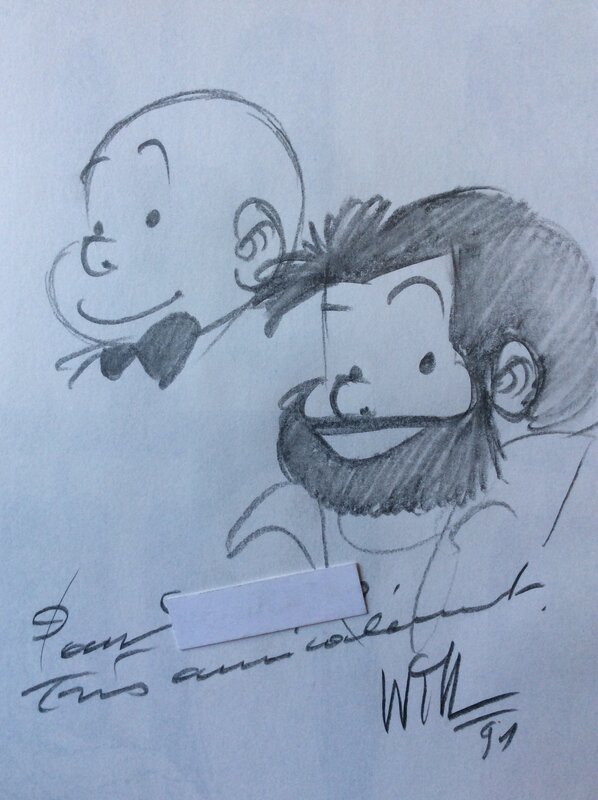 Tif et Tondu by Will - Sketch