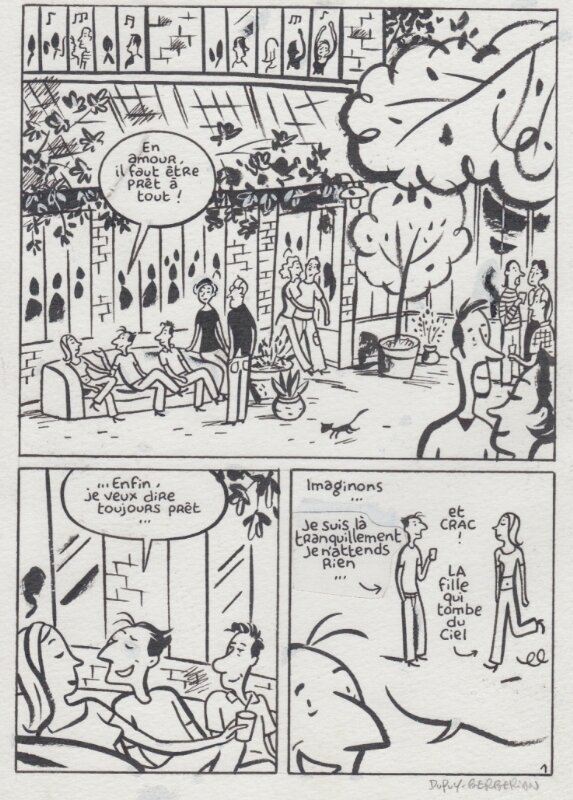 Monsieur Jean par Philippe Dupuy, Charles Berberian - Planche originale