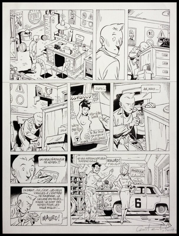 Michel Constant, Denis Lapière, 2013 - Mauro Caldi T7 pl.7 - Comic Strip