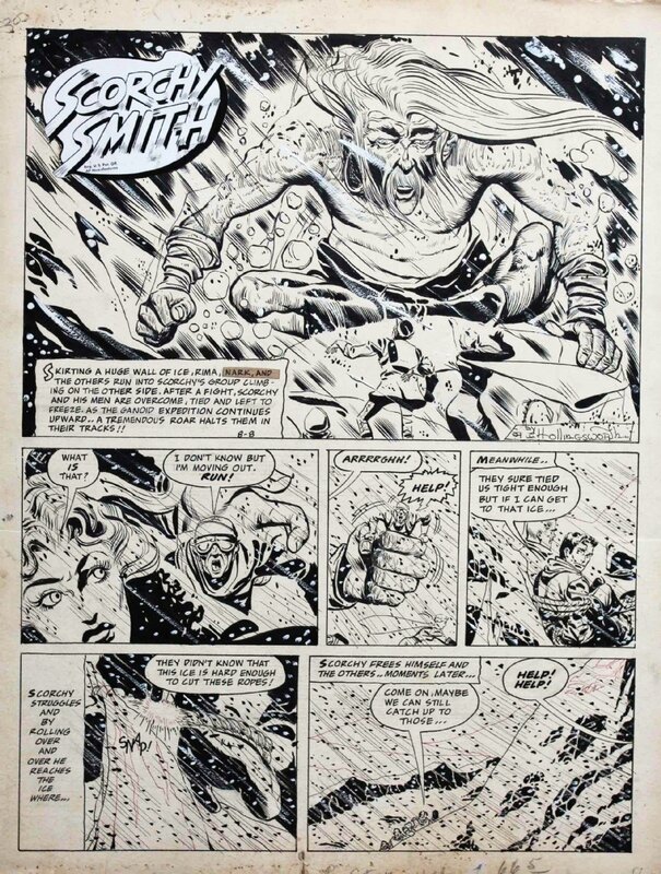 Alvin Hollingsworth, Scorchy Smith sunday 1954 - Comic Strip
