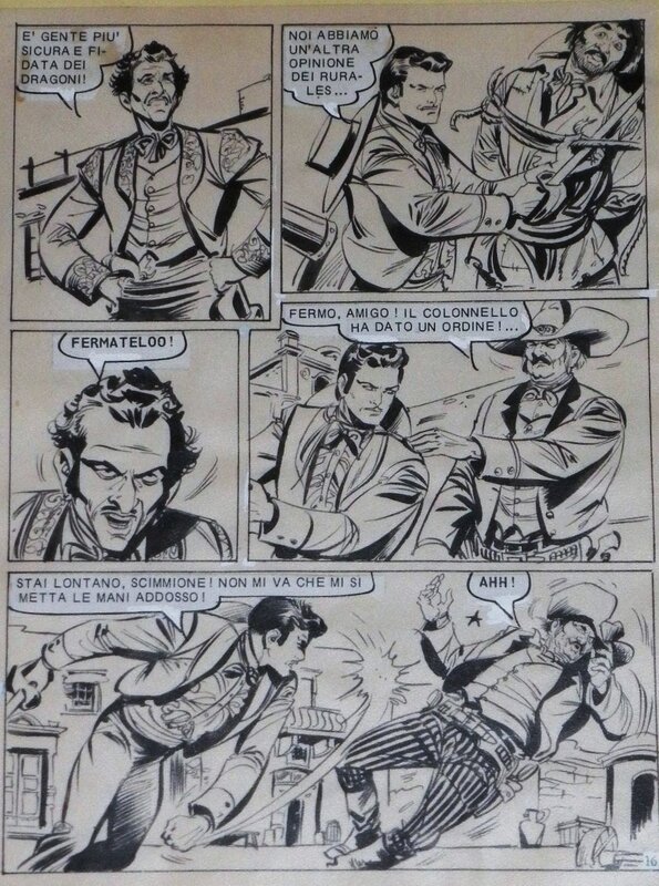 Nicola Del Principe, Zorro - Bianconi, années 70 - Comic Strip