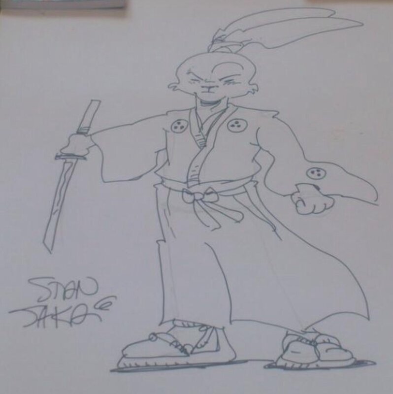 Stan Sakai USAGI YOJIMBO 50cm x 70cm - Dédicace