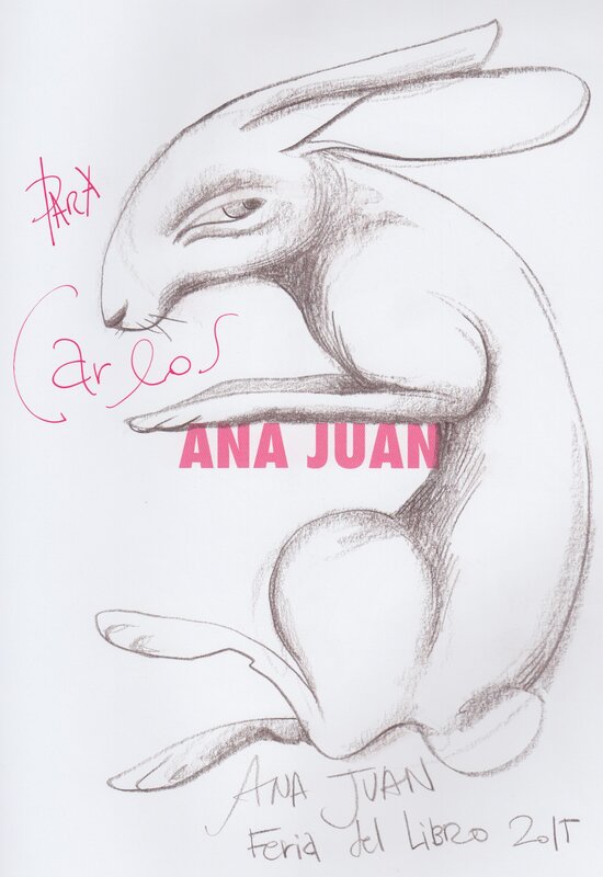 Le lièvre par Ana Juan - Dédicace