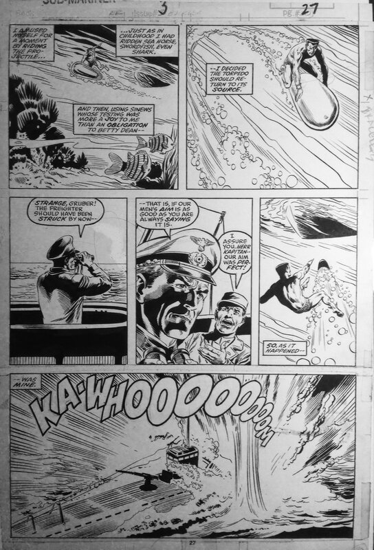 Submariner#3 par Rich Buckler - Planche originale