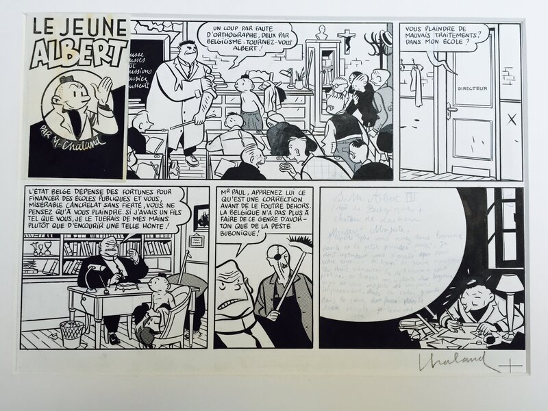 Jeune Albert par Yves Chaland - Planche originale