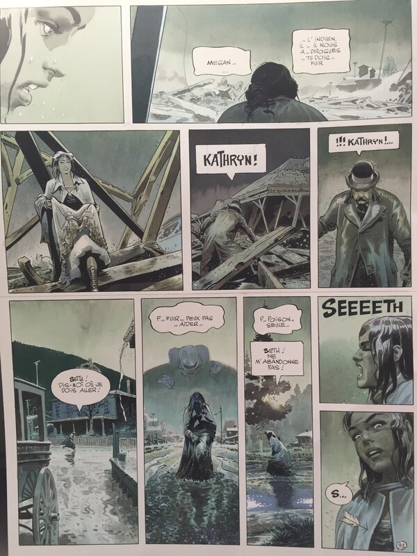 Christian Rossi, W.e.s.t Tome 6 Seth p32 - Planche originale