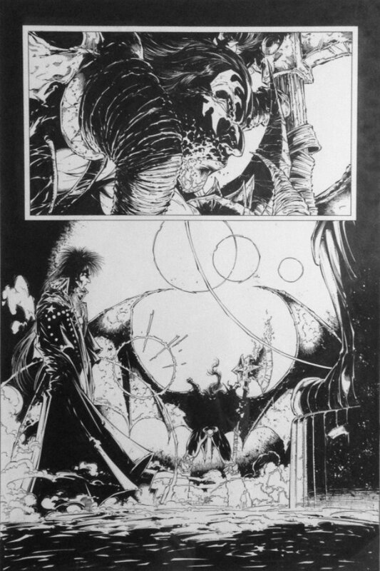 Kevin Conrad, KISS Psycho Circus # 31 - Planche originale