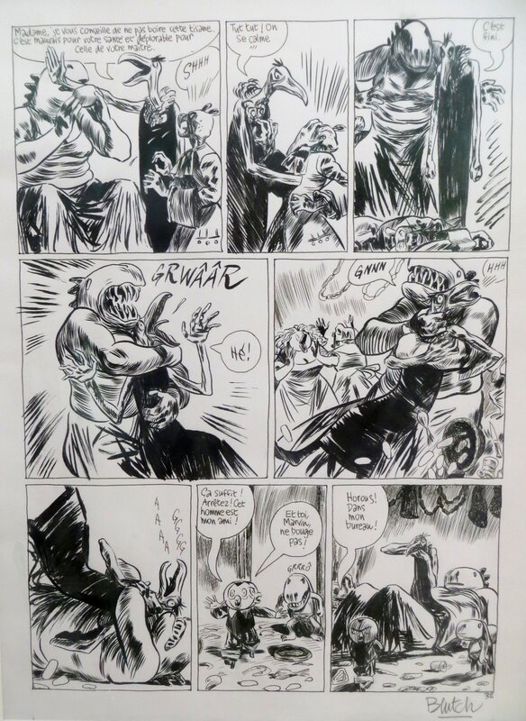 Mon Fils le tueur par Blutch - Planche originale